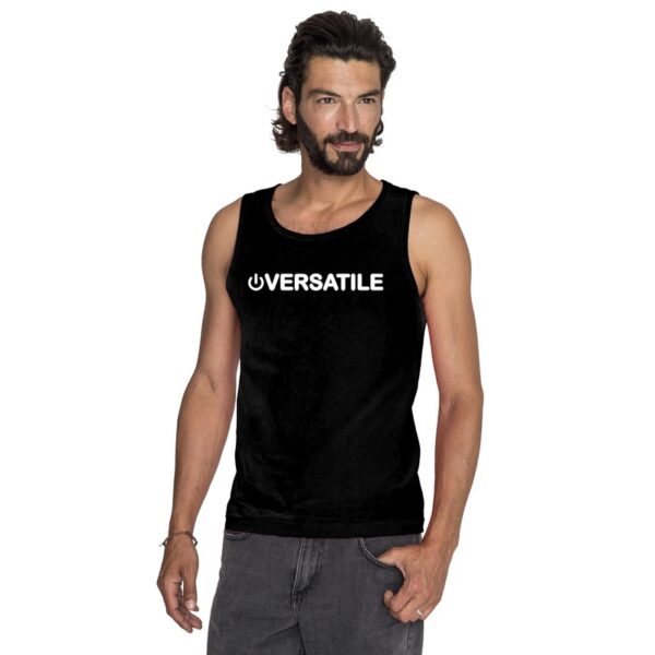 Gay singlet shirt/ tanktop power versatile zwart heren