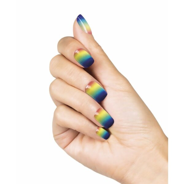 Regenboog kunstnagels voor volwassenen